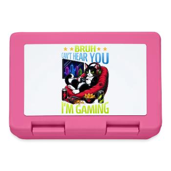 Gamer Gaming Cat Video Game - Brotdose - Pink - Vorne