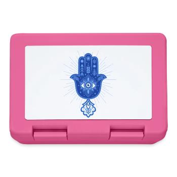 Spiritualität Meditation Heiliges Geometrie-Symbol - Brotdose - Pink - Vorne