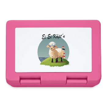 Ei Ei Käpt’n – Lustiges Schaf Design - Brotdose - Pink - Vorne