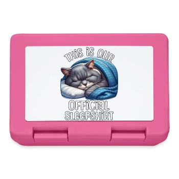 Britisch Kurzhaar Katze Schlafshirt - Brotdose - Pink - Vorne