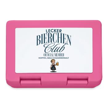 Lecker Bierchen Club - Brotdose - Pink - Vorne