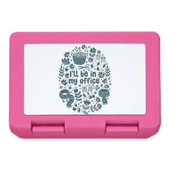 Drôle d’amoureux du crochet qui sera dans mon bureau Laine - Boîte à goûter - rose - Devant