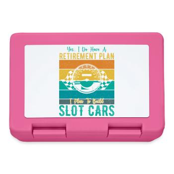 Retirement Plan Build Slot Cars Slotracing Gift - Brotdose - Pink - Vorne