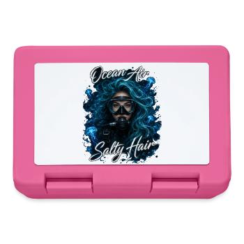 Ocean Air Salty Hair Tauchen Meer Quallen - Brotdose - Pink - Vorne