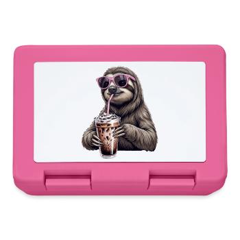 Sloth Iced Coffee - Lunchbox - pink - Front