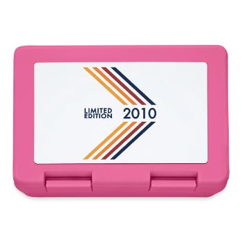 2010 Limited Edition Geburtstag Mädchen Jungen - Brotdose - Pink - Vorne