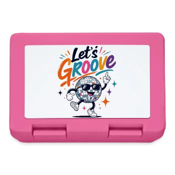 Let's Groove Disco Kugel Retro Party - Brotdose - Pink - Vorne