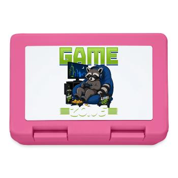 Jeu vidéo Gamer Gaming Raccoon - Boîte à goûter - rose - Devant