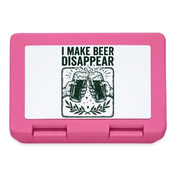 I Make Beer Disappear Craft Beer - Brotdose - Pink - Vorne