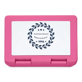Vintage Lorbeerkranz 1996 Emblem, 30. Geburtstag  - Brotdose - Pink - Vorne