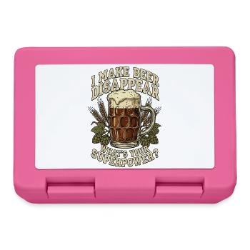 I Make Beer Disappear Craft Beer - Lunchbox - pink - Front