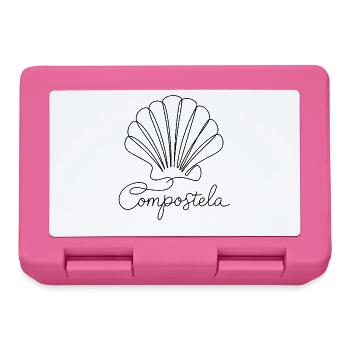 Compostela | Jakobsmuschel, Pilger, Santiago - Brotdose - Pink - Vorne