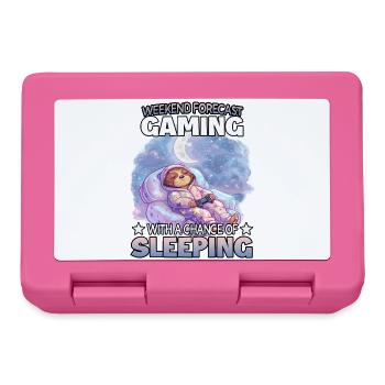Weekend Gaming Schlafmodus Faultier - Brotdose - Pink - Vorne