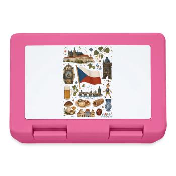 Czech Republic | Prague, Beer & Bohemia - Lunchbox - pink - Front