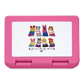 Pride Herding Dogs | You Are All Safe With Me - Lunchbox - pink - Front