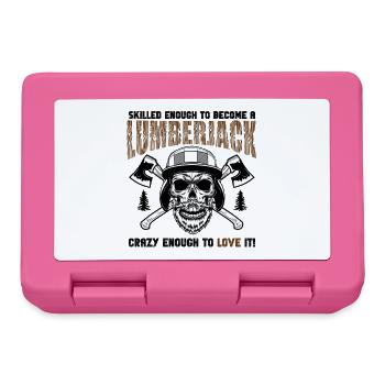 Lumberjack Skull Axes - Lunchbox - pink - Front