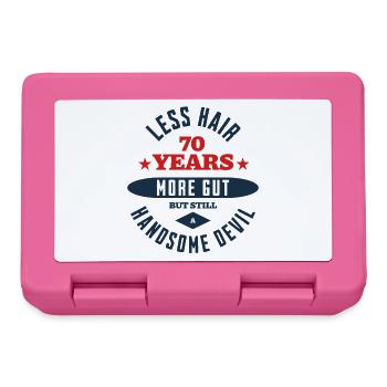 70th Birthday Devil - Lunchbox - pink - Front