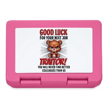 Funny Farewell Coworker - Lunchbox - pink - Front