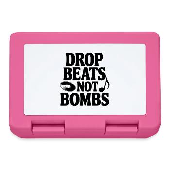 Drop Beats Not Bombs - Lunchbox - pink - Front