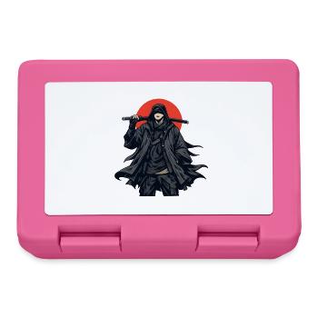 Dark cape fighter with baton - Lunchbox - pink - Front