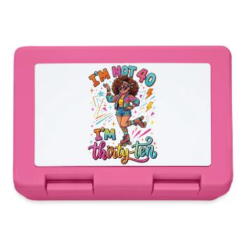 I'm not 40 Im 30 Ten Birthday - Lunchbox - pink - Front
