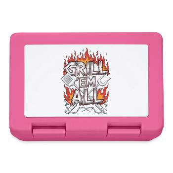 Restaurant Chef Grill 'Em All Professional Chef - Lunchbox - pink - Front