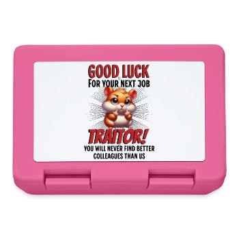 Funny Farewell Coworker - Lunchbox - pink - Front