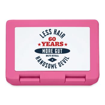 60th Birthday Devil - Lunchbox - pink - Front