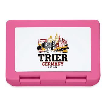 Historical Trier Germany City Skyline Novelty - Lunchbox - pink - Front