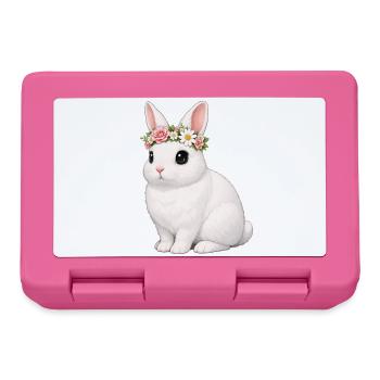 Blanc de Hotot Rabbit - Lunchbox - pink - Front