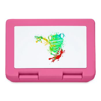 Frog Splash Art - Boîte à goûter - rose - Devant
