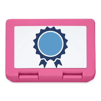 Achievement Award Badge Ribbon Design - Lunchbox - pink - Front