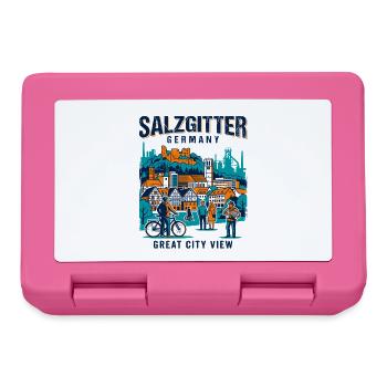 Salzgitter Germany Great City View Skyline - Lunchbox - pink - Front