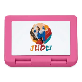 Judo Retro Vintage Martial Arts Judoka Throw - Lunchbox - pink - Front