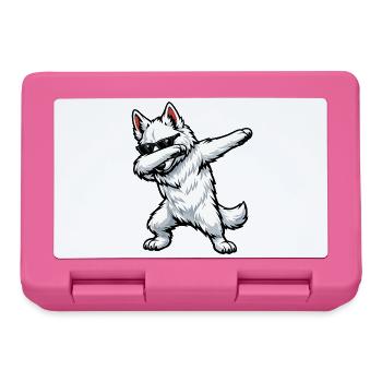 Dabbing Berger Blanc Suisse - Lunchbox - pink - Front