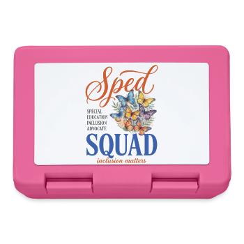 Enseignant en éducation spécialisée de l’équipe spécialisée Butterfly - Boîte à goûter - rose - Devant