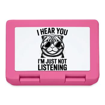 Schottische Faltohrkatze Scottish Fold Geschenk - Brotdose - Pink - Vorne