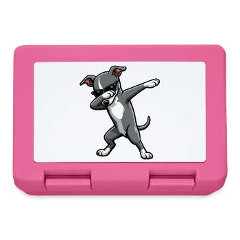 Dabbing Italian Greyhound - Lunchbox - pink - Front