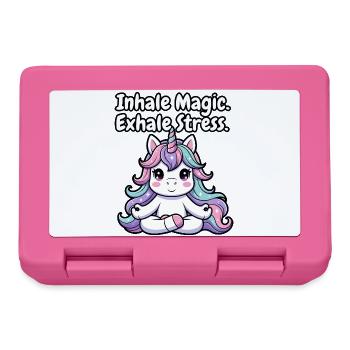 Pleine conscience de la licorne pastel - Boîte à goûter - rose - Devant