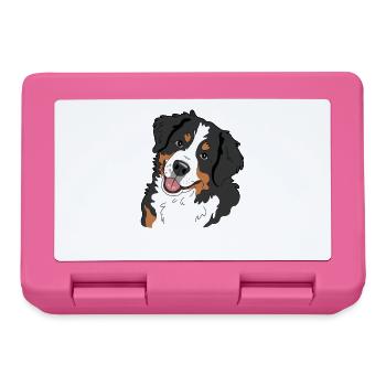 Berner Sennenhund - Brotdose - Pink - Vorne