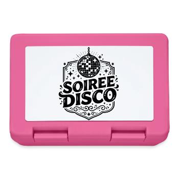 soirée disco  - Boîte à goûter - rose - Devant