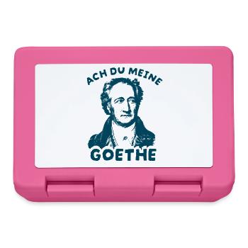 Ach du meine Goethe  Literatur Wortspiel Humor - Brotdose - Pink - Vorne