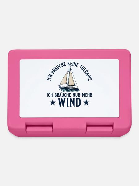 Segelboot Brauche mehr Wind Segeln - Brotdose - Pink