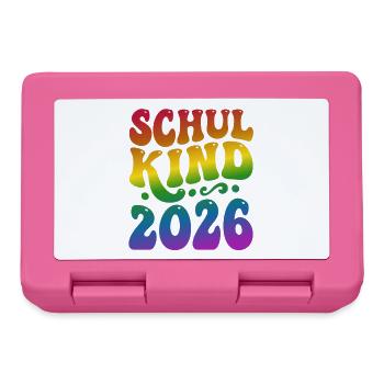 Schoolchild 2026 | Rainbow Style | School enrollment - Lunchbox - pink - Front