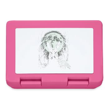 Skeleton Boop Creepy Cute Bunny Goth - Lunchbox - pink - Front