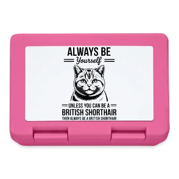 Britisch Kurzhaar Katze Britisch Kurzhaar Geschenk - Brotdose - Pink - Vorne