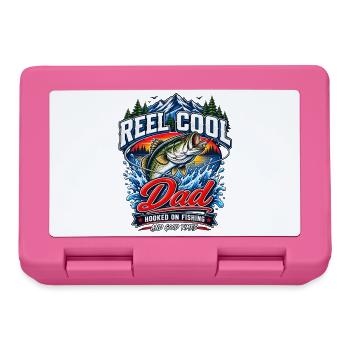 Reel Cool Dad: Fiskeri & Sjov - Madkasse - pink - Foran