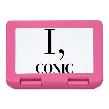 I, conic - ikonisch für Ikonen Geschenkidee lusti - Brotdose - Pink - Vorne