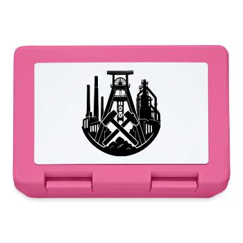 Bergbau Zeche  - Brotdose - Pink - Vorne