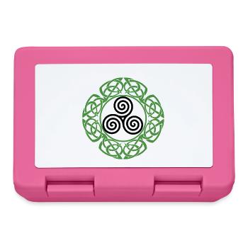 Celtic Irland Wikinger Keltisch Knoten Muster Baum - Brotdose - Pink - Vorne